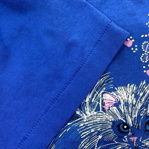 Vintage Fancy Cat Branson, MO Blue Shirt Single Stitch Medium - Picture 8 of 8